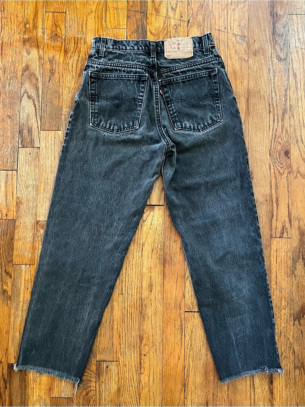 Levi's 550 Washed Black High Waisted Vintage